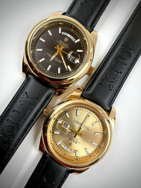 RELOJ ROLEX DATE JUST CUERO DOBLE CALEND