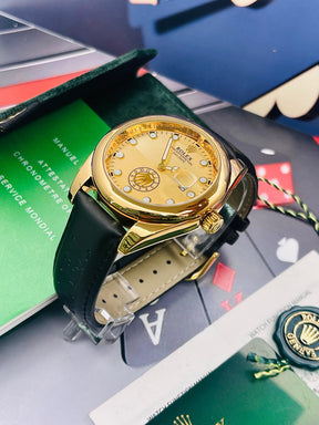RELOJ ROLEX CUERO R2 + ESTUCHE