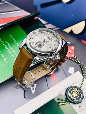 RELOJ ROLEX CUERO R2 + ESTUCHE