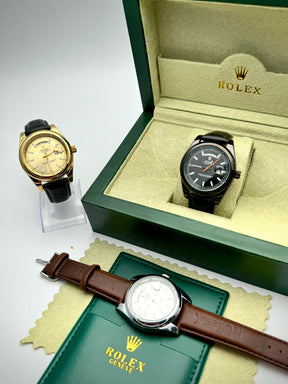 RELOJ ROLEX DATE JUST CUERO DOBLE CALEND