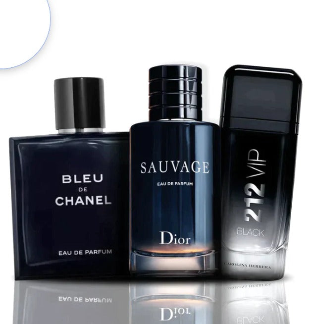 Promo(sauvage+vip black+bleu Chanel)